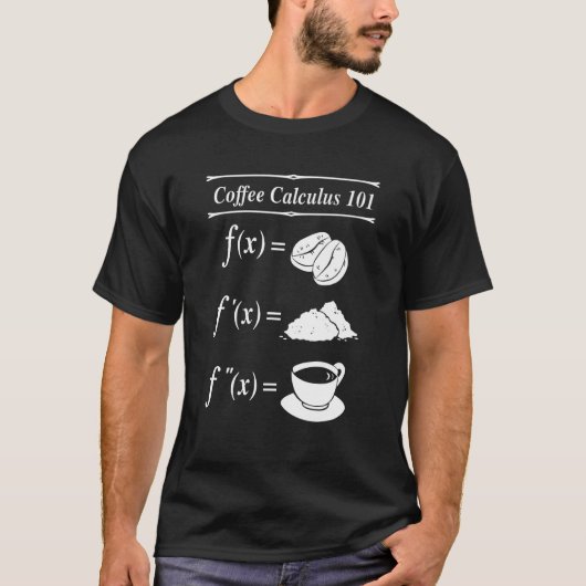 T-shirt Math Coffee Calculus (Devant)