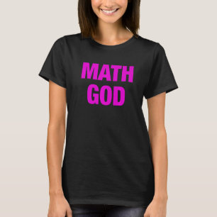 T-shirt Math Dieu Gag Ironique Pour Les Idiots Mathématiqu