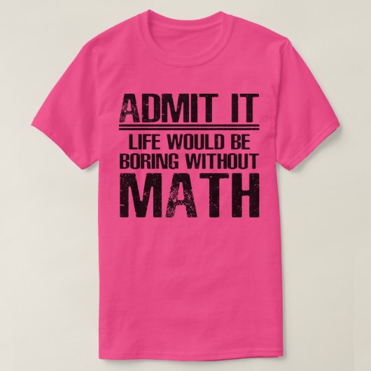T-shirt Math Dit Drôle (Design devant)