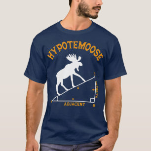 T-shirt Math drôle Hypotemoose Triangle Adjacent Mathémati