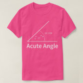 T-shirt Math drôle mignon Angle aigu (Design devant)