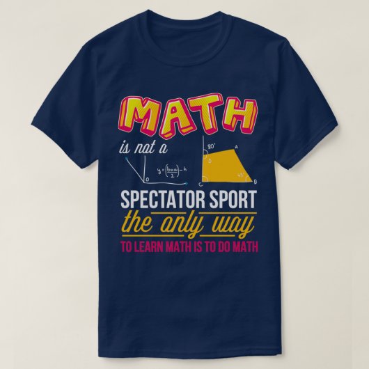 T-shirt Math drôle professeur apprendre maths hommes femme (Design devant)