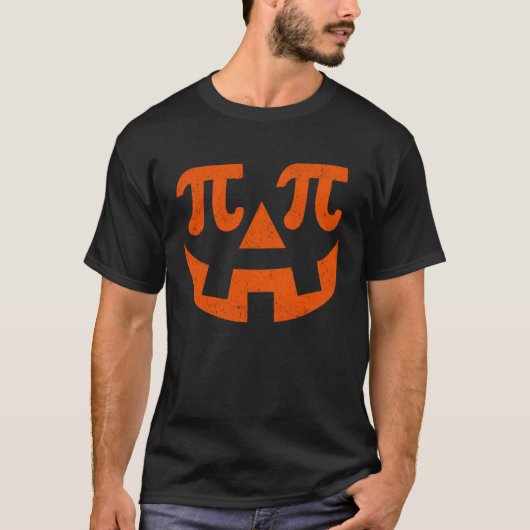 T-shirt Math Enseignant Citrouille Pi Pie Costume d'Hallow (Devant)