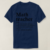 T-shirt Math Enseignant Définition Amusante Mathématique O (Design devant)