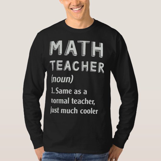 T-shirt Math Enseignant Définition École 1 (Devant)