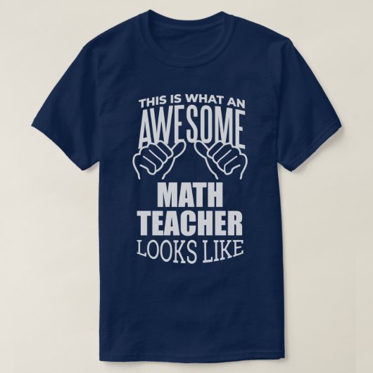 T-shirt Math Enseignant Funny Cadeau Design 2 (Design devant)