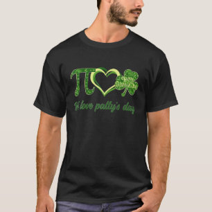 T-shirt Math Enseignant Jour de la Saint Patrick Pi Love S