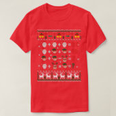 T-shirt Math Enseignant Noël Bedmas Math Équation Math Ugl (Design devant)