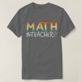 T-shirt Math Enseignant Retro (Design devant)