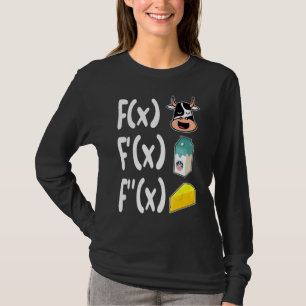 T-shirt Math Enseignant Vache Lait Fromage Maths Calcul