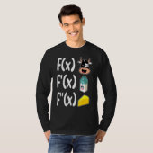T-shirt Math Enseignant Vache Lait Fromage Maths Calcul (Devant entier)