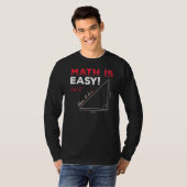 T-shirt Math Est Facile Trouver X Ici C'Est Geometry Math (Devant entier)