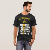 T-shirt Math est galop cheval course (Devant entier)
