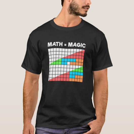 T-shirt Math est Magic Magic Triangle Puzzle (Devant)