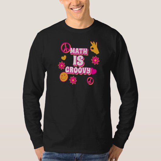 T-shirt Math Est Super Mignonne Professeur Rétro Math (Devant)