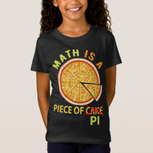 T-Shirt Math Est Une Paix De Pi Pizza Math