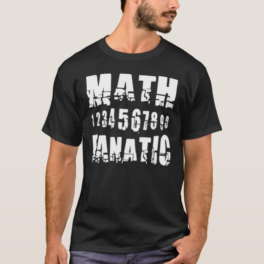 T-shirt Math Fanatic (Devant)