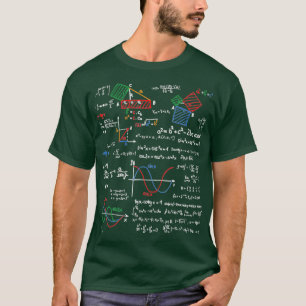 T-shirt Math Formes de l'enseignant Feuille de Cool Geek N