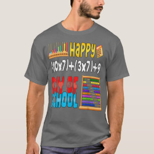 T-shirt Math Formula 100 Jours de Chemise d'école pour ens