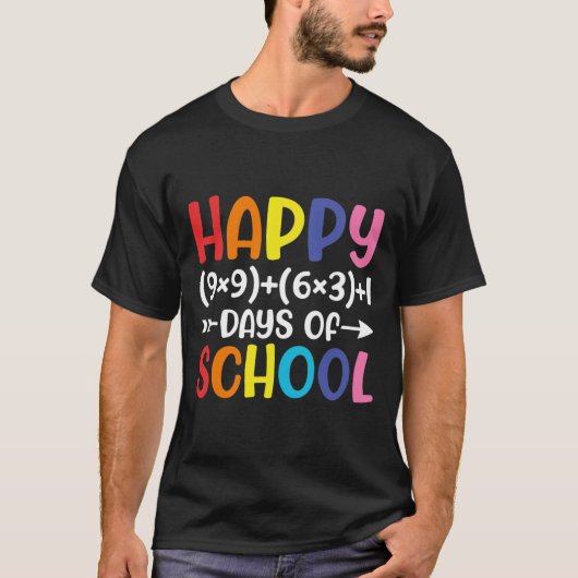 T-shirt Math Formula 100 Jours De L'École Amusants Math En (Devant)