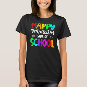 T-shirt Math Formula 100 Jours De L'École Chemise Math Ens