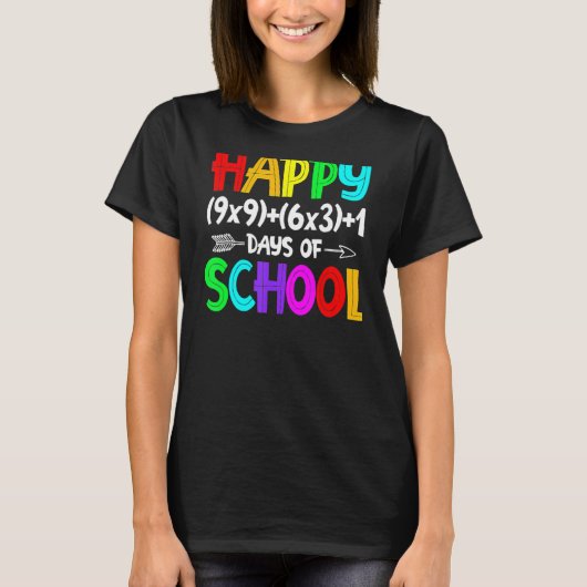 T-shirt Math Formula 100 Jours De L'École Chemise Math Ens (Devant)