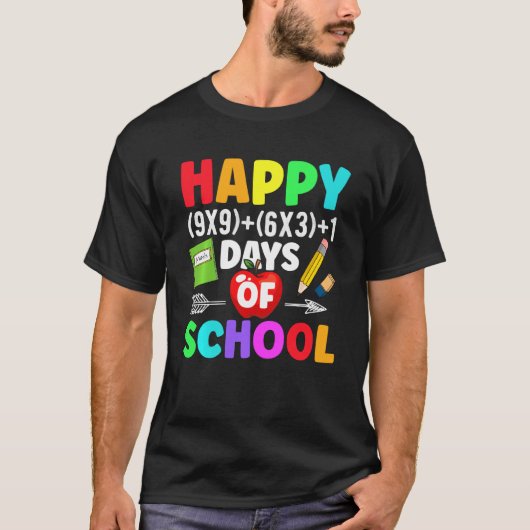 T-shirt Math Formula 100 Jours De L'École Chemise Math Ens (Devant)