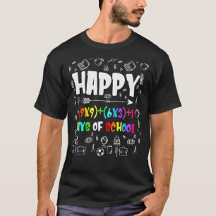 T-shirt Math Formula 100 Jours De L'École Enseignant Garço