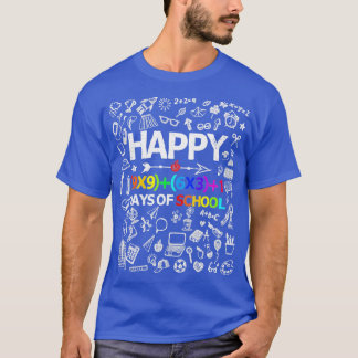 T-shirt Math Formula 100 Jours De Scolaires Garçons Filles