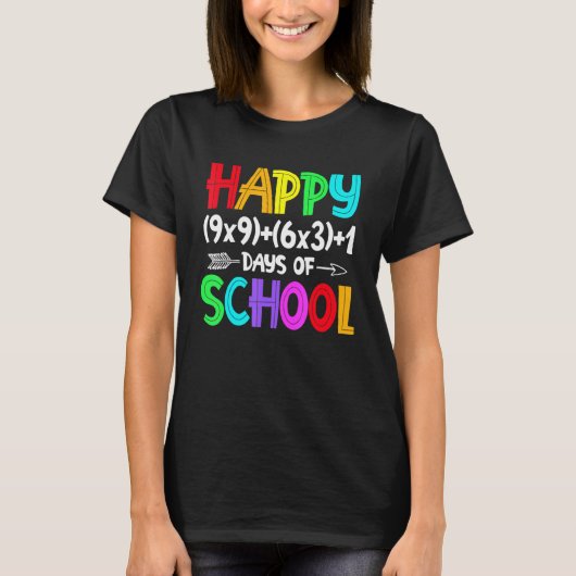 T-shirt Math Formula 100 Jours D'École Drôle Enseignant Ma (Devant)
