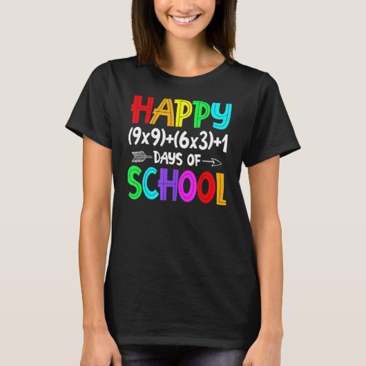 T-shirt Math Formula 100 Jours D'École Drôle Enseignant Ma (Devant)