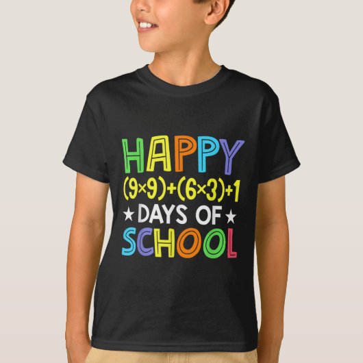 T-shirt Math Formula 100 Jours D'École Drôle Enseignant Ma (Devant)