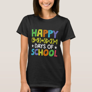 T-shirt Math Formula 100 Jours D'École Drôle Enseignant Ma
