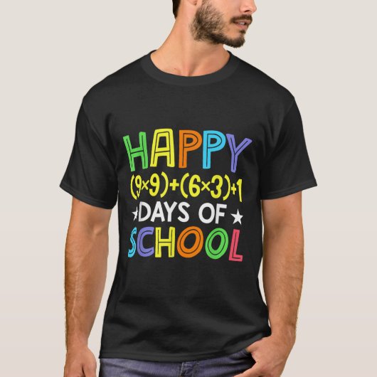 T-shirt Math Formula 100 Jours D'École Drôle Enseignant Ma (Devant)