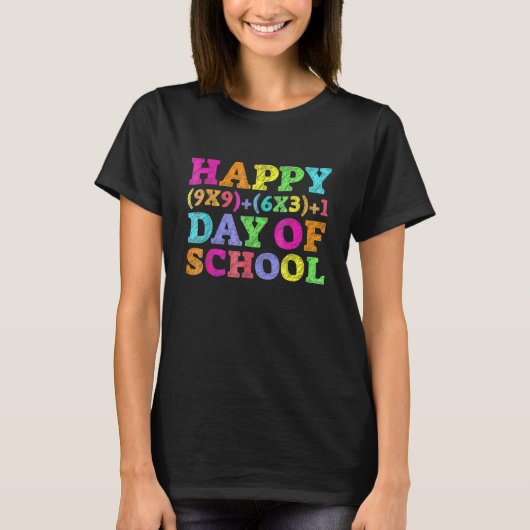 T-shirt Math Formula 100 Jours D'École Math Enseignant 100 (Devant)
