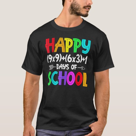 T-shirt Math Formula 100 Jours D'École Math Enseignant 100 (Devant)