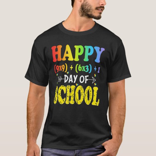 T-shirt Math Formula Happy 100 Days Of School 100th Day Te (Devant)
