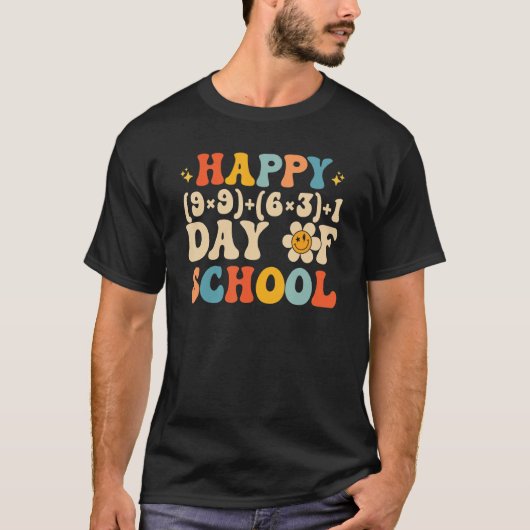 T-shirt Math Formula Happy 100 Days Of School Math Teacher (Devant)