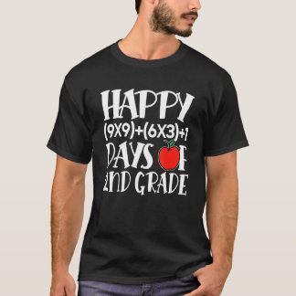 T-shirt Math Formula Happy 100 Jours De 2E Année 100E Jour