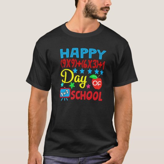 T-shirt Math Formula Heureux 100 Jours D'École 100E Jour T (Devant)
