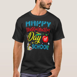 T-shirt Math Formula Heureux 100 Jours D'École 100E Jour T