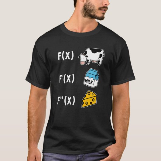 T-shirt Math Fromage Formules (Devant)