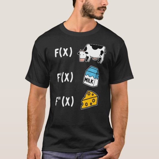 T-shirt Math Fromage Formules (Devant)