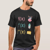 T-shirt Math Fun Vache Lait Fromage Dérivé Infinity Calc (Devant)