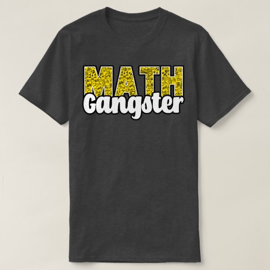 T-shirt Math Gangster (Design devant)