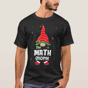 T-shirt Math Gnome Matching Family Group Christmas Party P