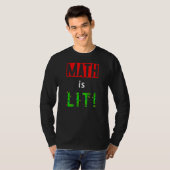 T-shirt Math is Lit Holiday Math enseignant Décor de Noël (Devant entier)