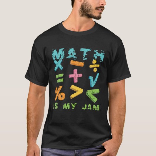 T-shirt Math Is My Jam Enseignant Appréciation Algebra Equ (Devant)
