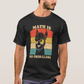T-shirt Math is no Prob llama Education Instructeur Presch (Devant)