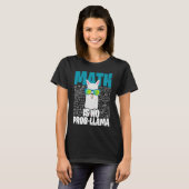 T-shirt Math is No Prob Llama  I Math Teacher Llama (Devant entier)